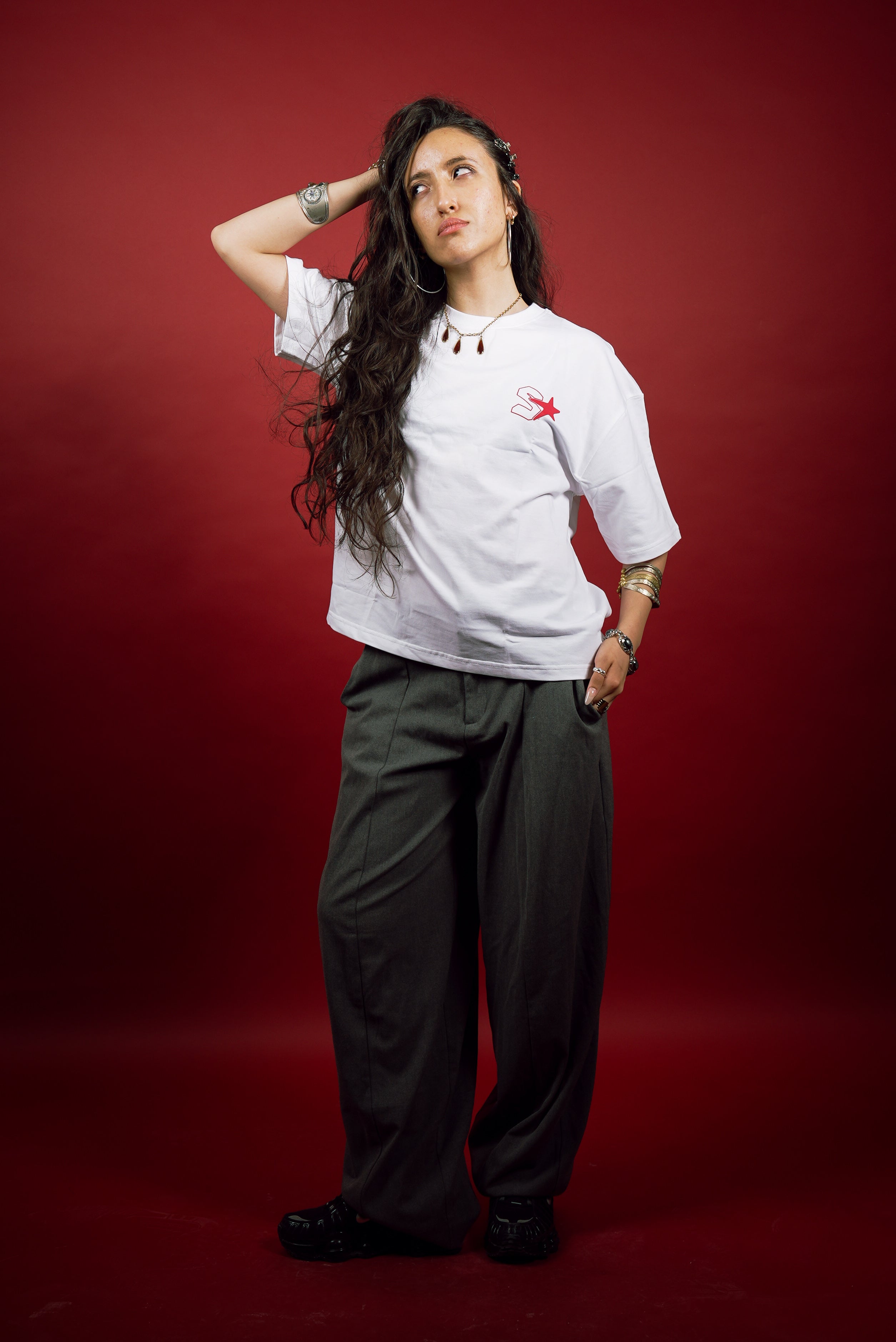 MAKE A SCENE OVERSIZED TEE – WHITE