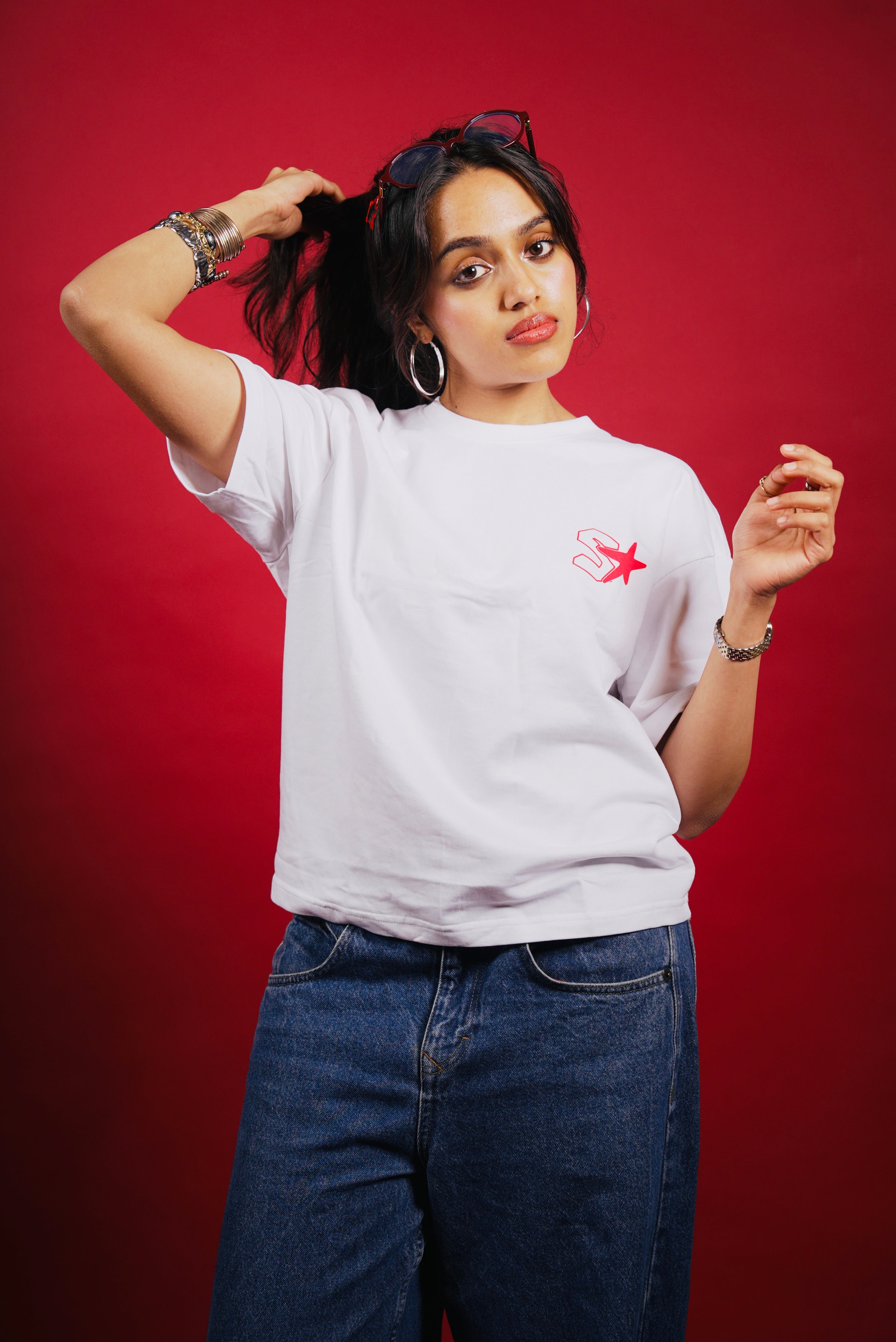 MAKE A SCENE OVERSIZED TEE – WHITE