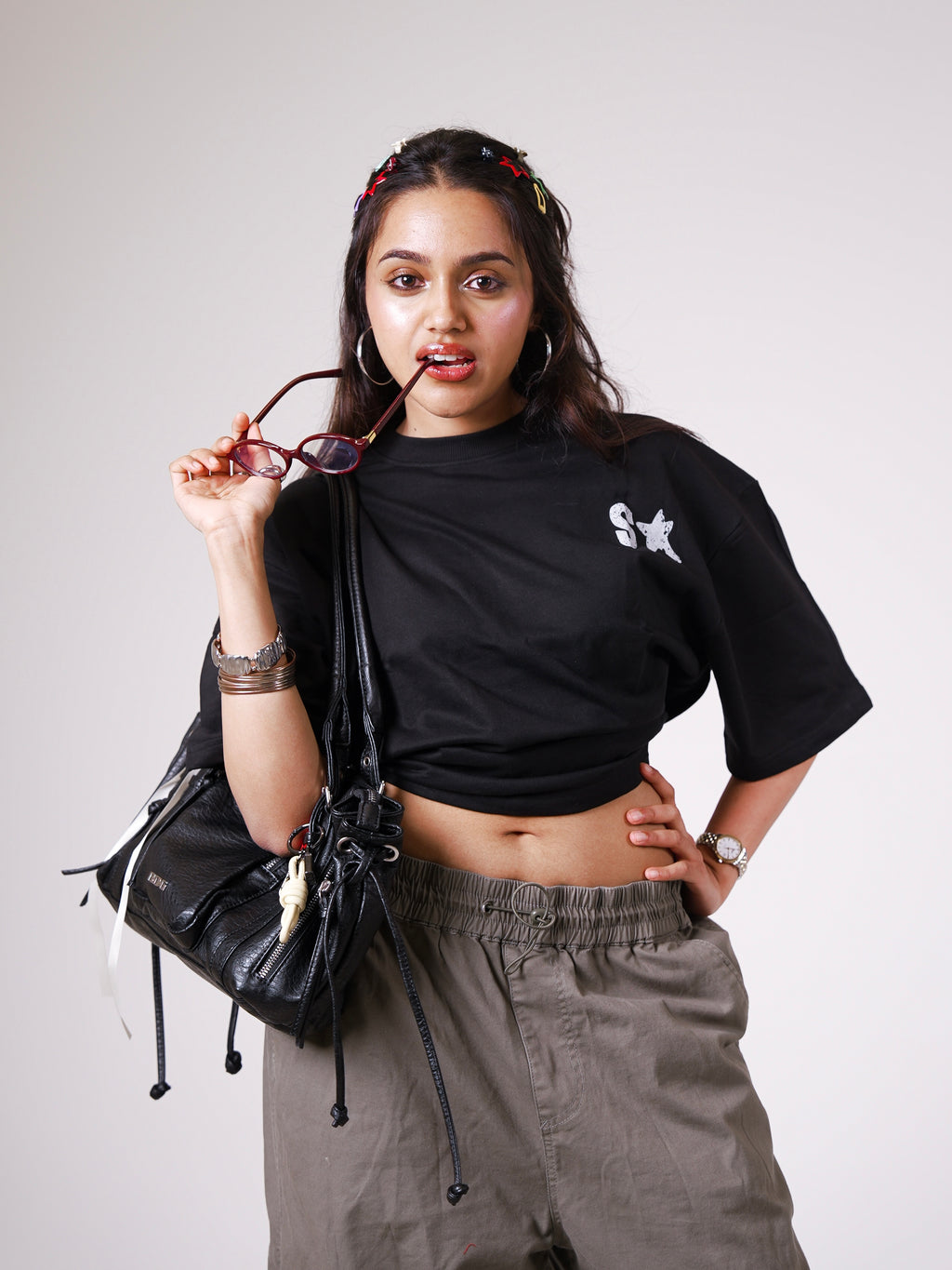 MAKE A SCENE WOMEN'S OVERSIZED TEE – BLACK