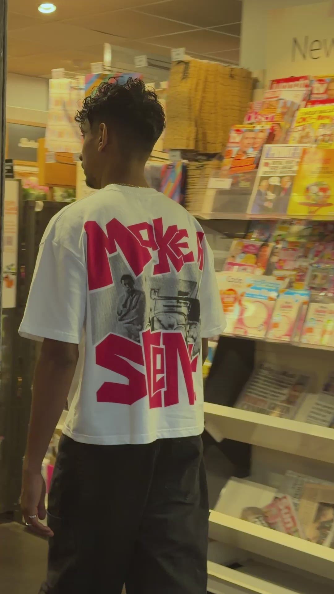 MAKE A SCENE OVERSIZED TEE – WHITE