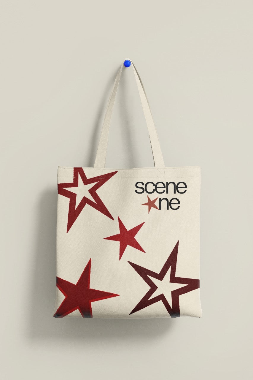 SCENE ONE STAR TOTE - BEIGE